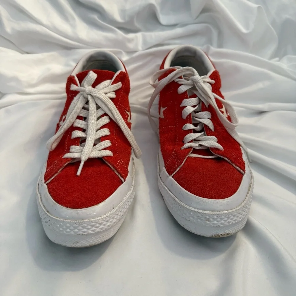 EUC Converse One Star Ox Low Top Red Suede Sneakers - Picture 3 of 8